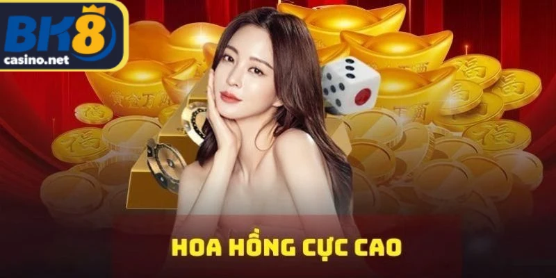 Đại lý BK8 nhận mức hoa hồng cạnh tranh phụ thuộc doanh thu